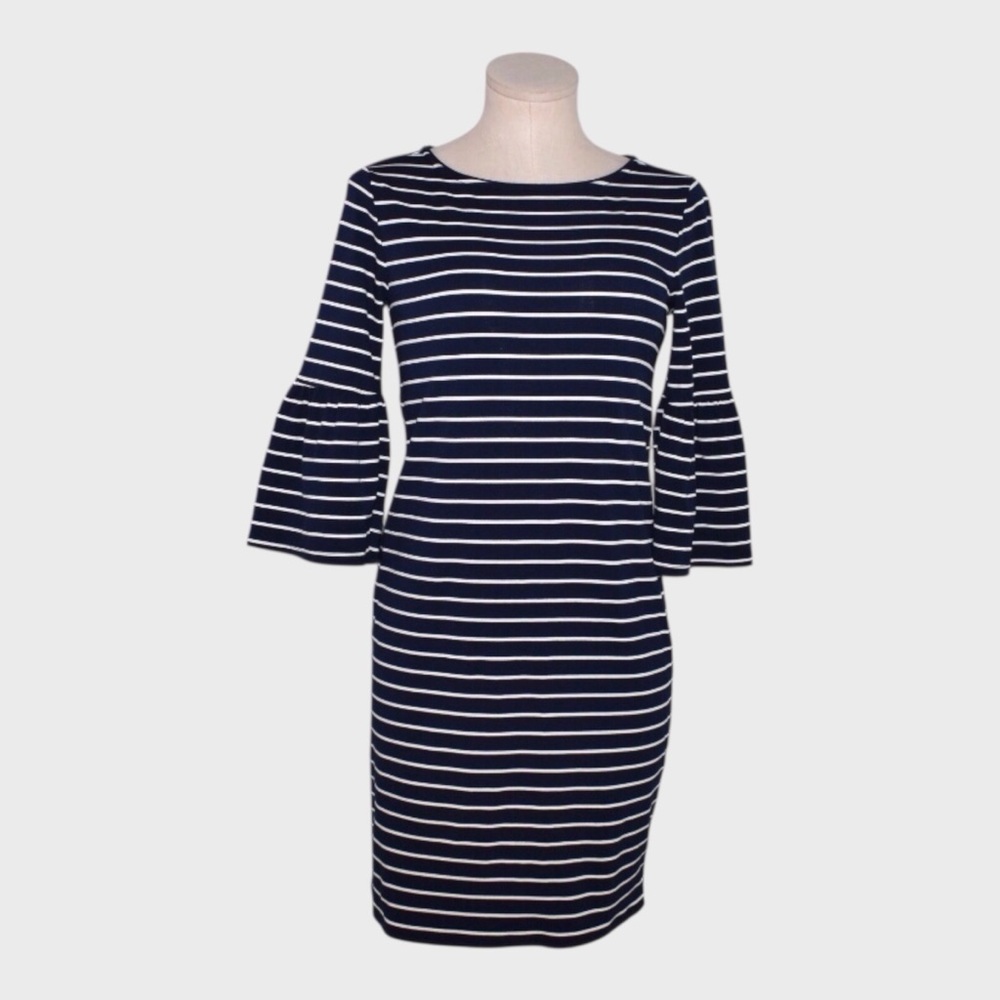 White House Black Market Shift Dress with Bell Sleeves